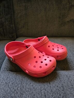 Crocs Kids Red Slip-On Clog Shoes